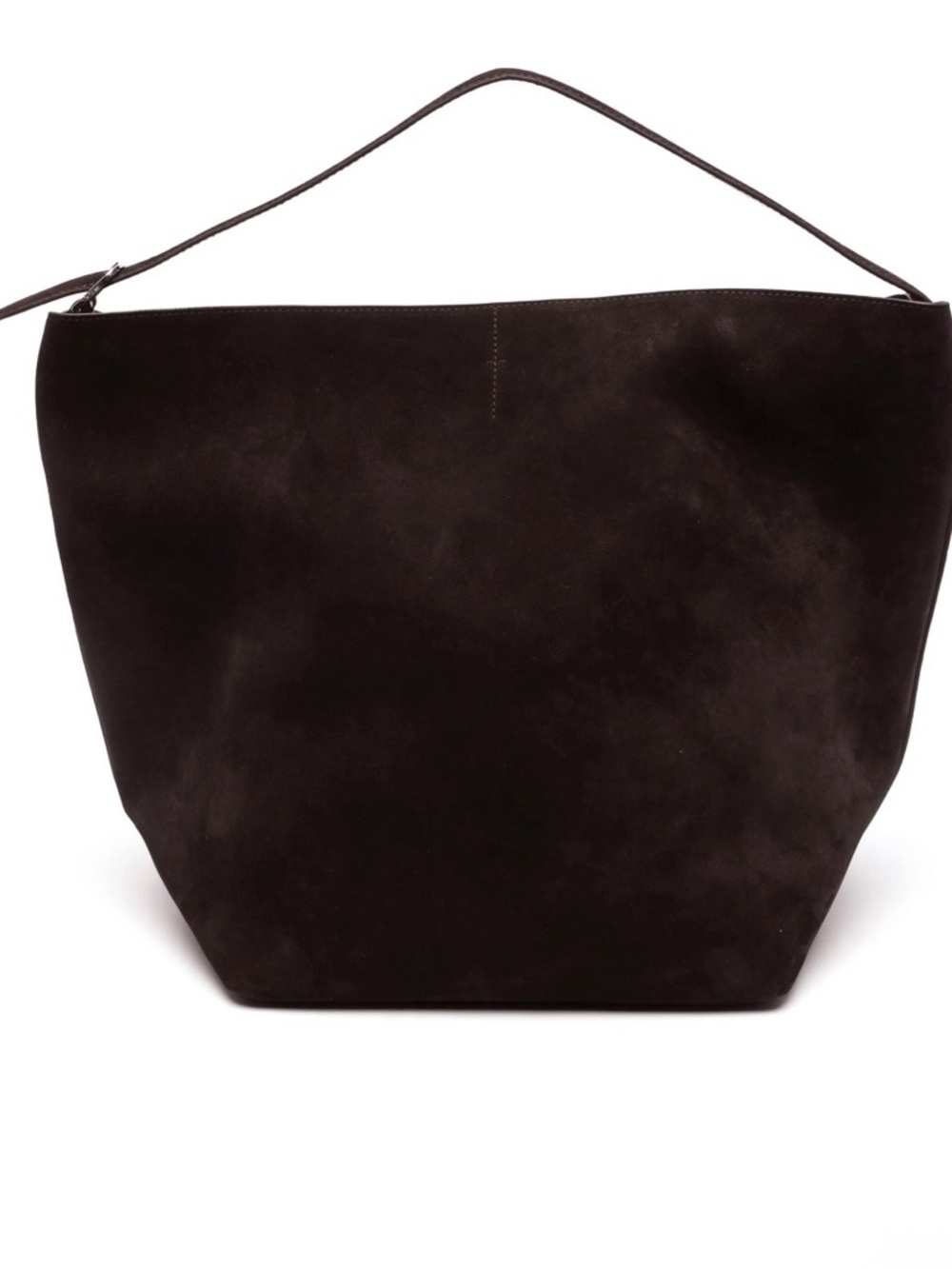Toteme Black Belted Suede Tote Bag NWT